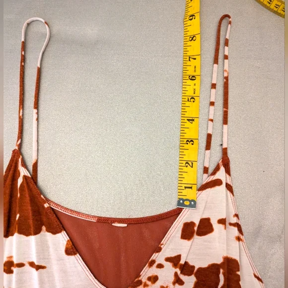 ALO Brown and White Tank with Mesh Back Women's Size Medium - Picture 8 of 9